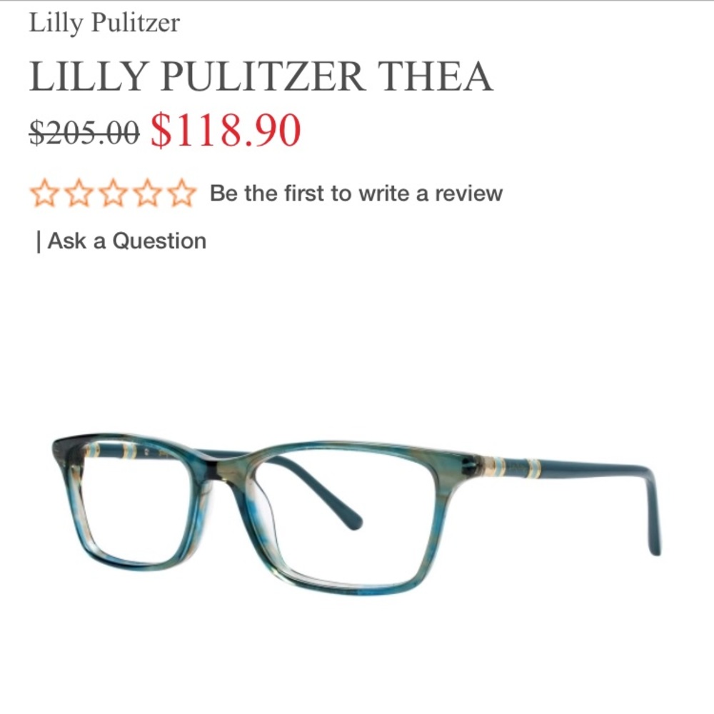 Lily Pulitzer “Thea” Eyeglass Frames